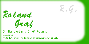 roland graf business card